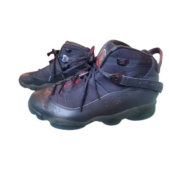 Nike Air Jordan 6 Rings LS Black Dark Army Red Sneakers Shoes Sz 12 main image 5